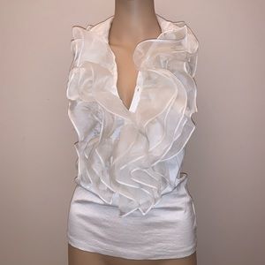 Ralph Lauren white button up blouse